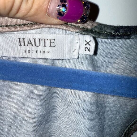 Camo Tank Top with American Flag Pocket - Picture 3 of 4